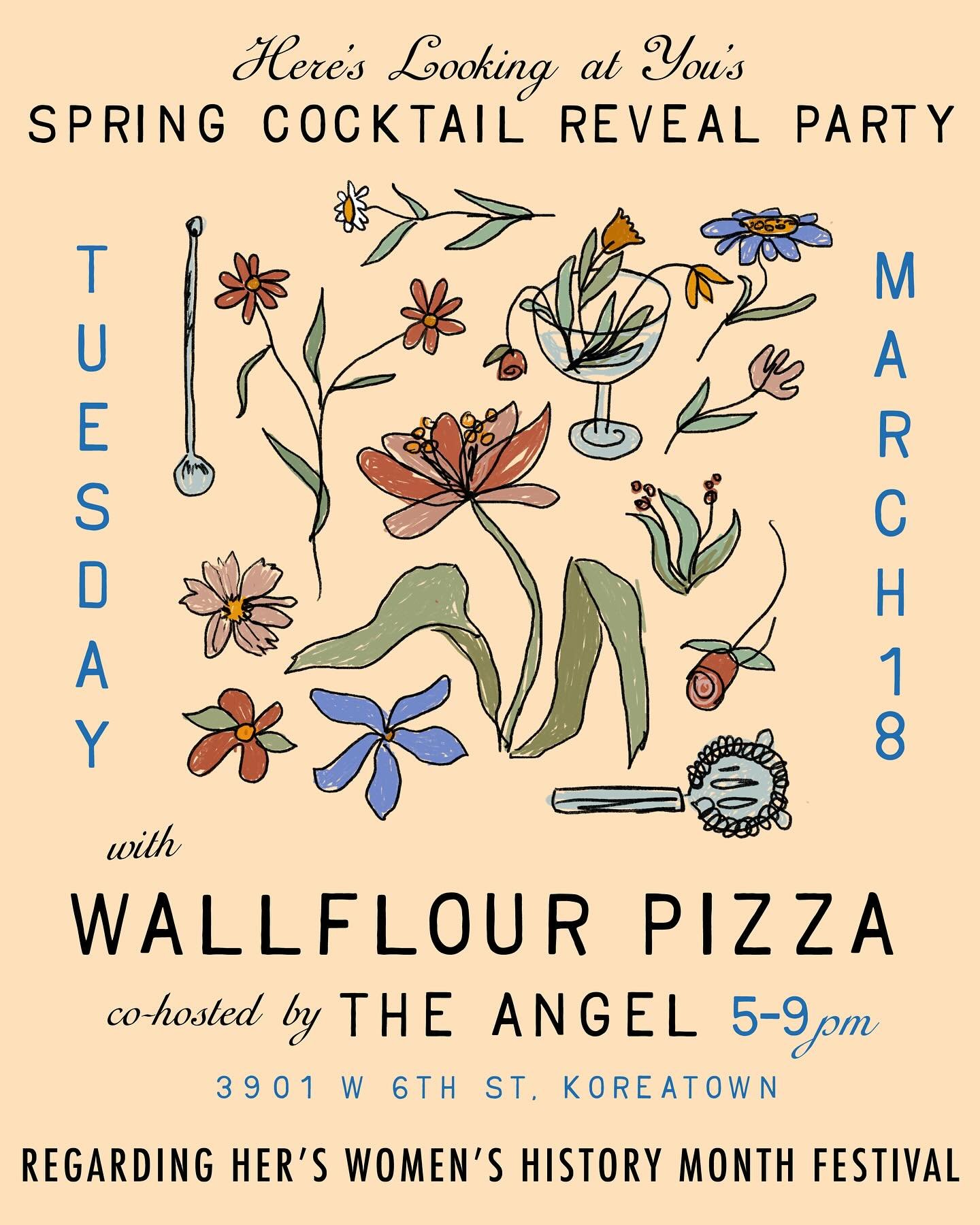 Yes, it&rsquo;s time! NEW NEW cocktails! We&rsquo;re having a reveal party on Tues Mar 18 featuring a marvelous spring-drinking menu &hellip; and all the good pizza you can eat
@wallflourpizza will be firing off pies outdoors! 🍕🍕 We are delighted 